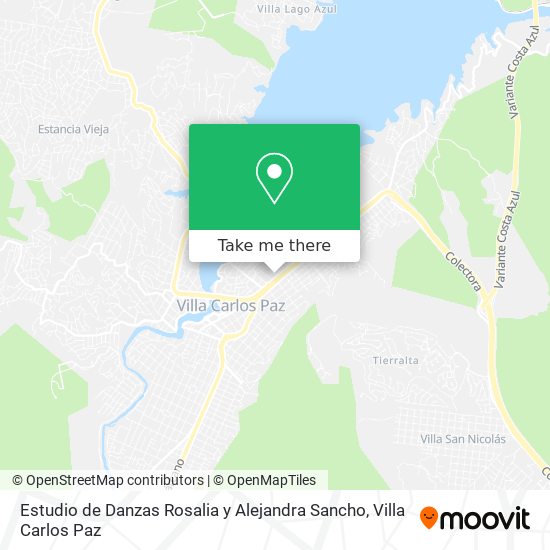 Mapa de Estudio de Danzas Rosalia y Alejandra Sancho