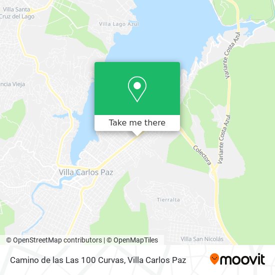 Camino de las Las 100 Curvas map