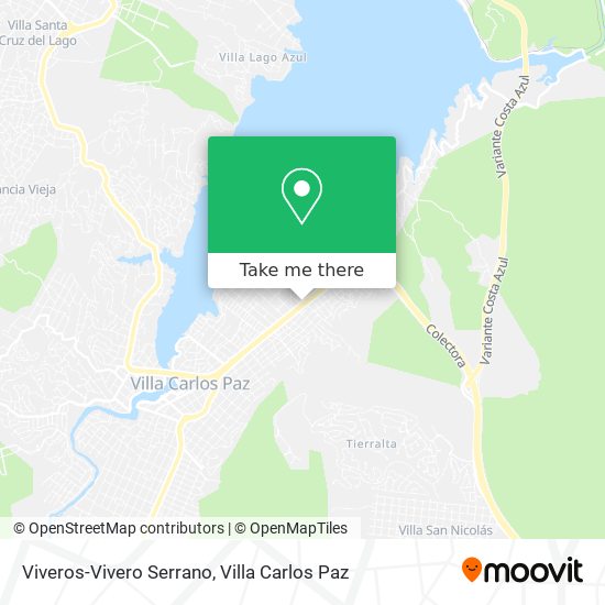 Viveros-Vivero Serrano map