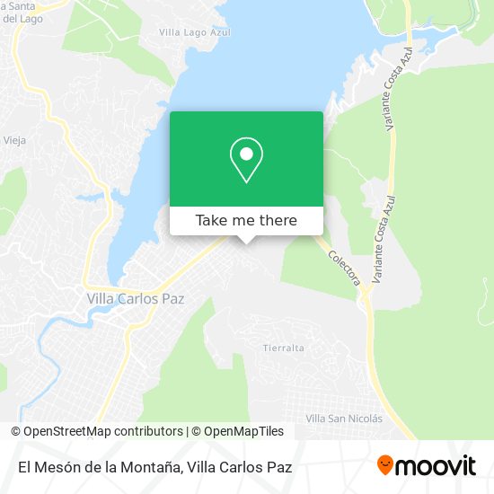 El Mesón de la Montaña map