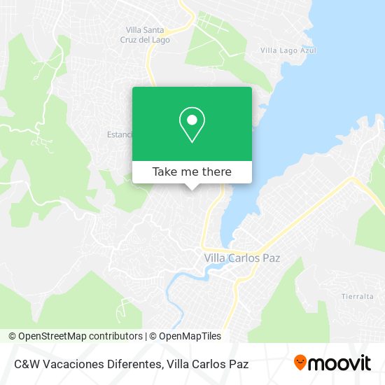 C&W Vacaciones Diferentes map