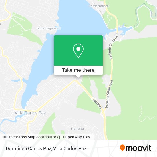 Dormir en Carlos Paz map