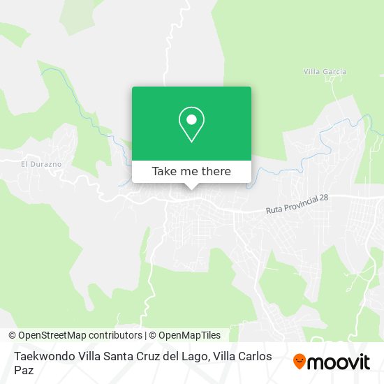 Taekwondo Villa Santa Cruz del Lago map
