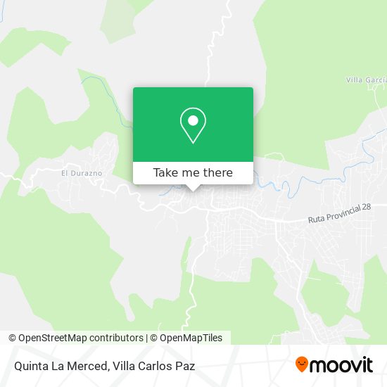 Quinta La Merced map