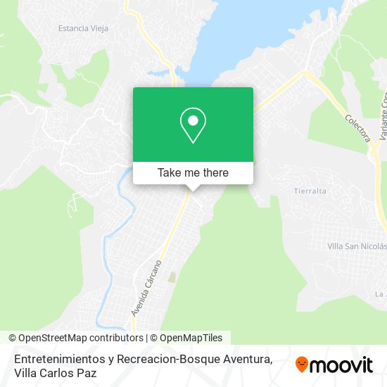 Entretenimientos y Recreacion-Bosque Aventura map