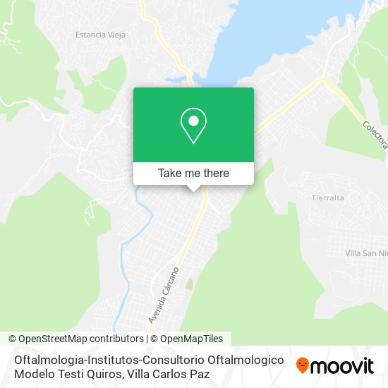 Oftalmologia-Institutos-Consultorio Oftalmologico Modelo Testi Quiros map