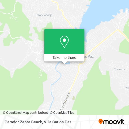 Parador Zebra Beach map