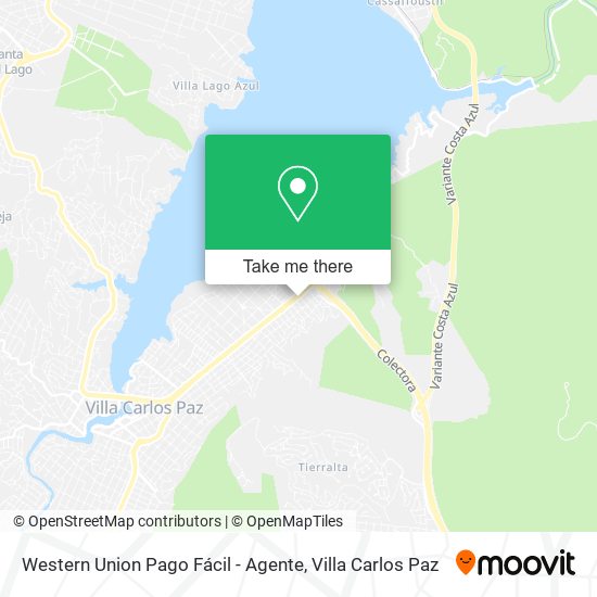 Mapa de Western Union Pago Fácil - Agente