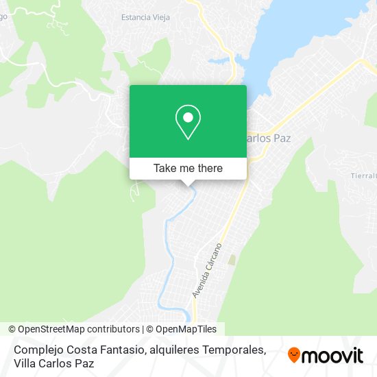 Complejo Costa Fantasio, alquileres Temporales map