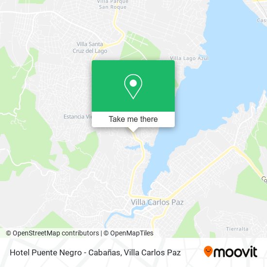 Mapa de Hotel Puente Negro - Cabañas