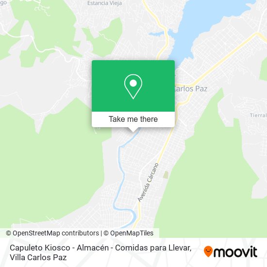 Capuleto Kiosco - Almacén - Comidas para Llevar map