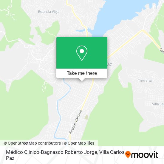 Mapa de Médico Clinico-Bagnasco Roberto Jorge