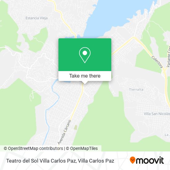 Mapa de Teatro del Sol Villa Carlos Paz