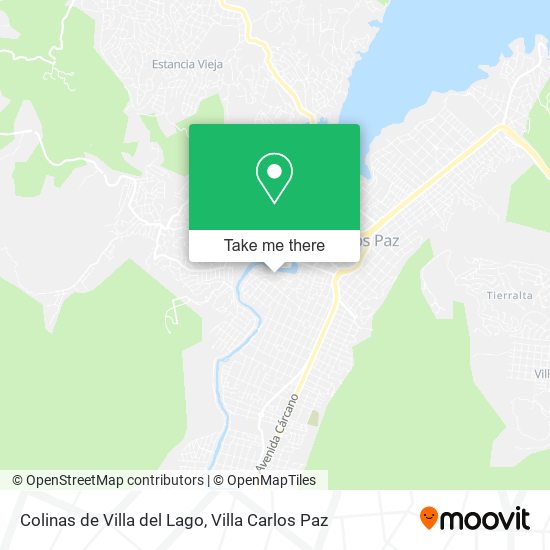 Mapa de Colinas de Villa del Lago