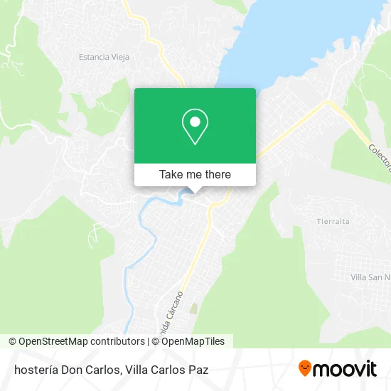 Mapa de hostería Don Carlos