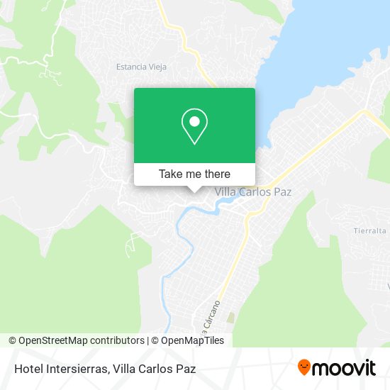 Hotel Intersierras map