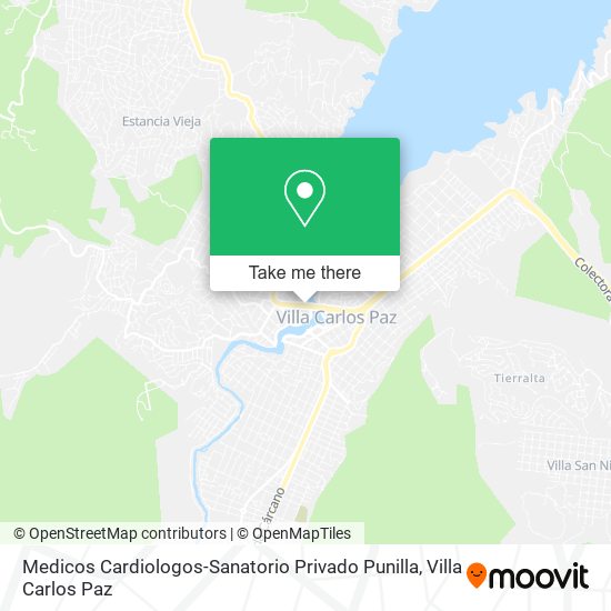Medicos Cardiologos-Sanatorio Privado Punilla map