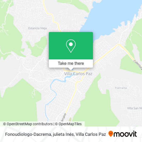 Fonoudiologo-Dacrema, julieta Inés map