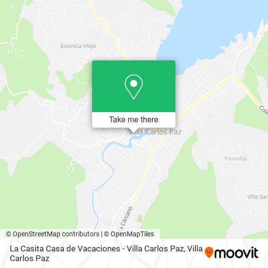 La Casita Casa de Vacaciones - Villa Carlos Paz map