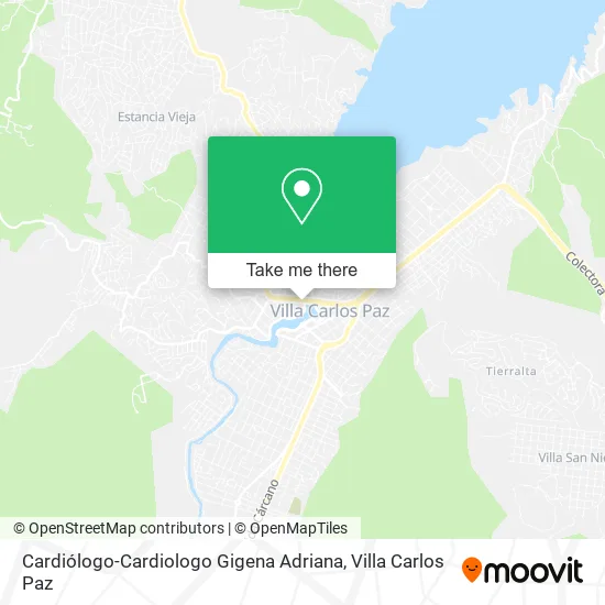 Mapa de Cardiólogo-Cardiologo Gigena Adriana