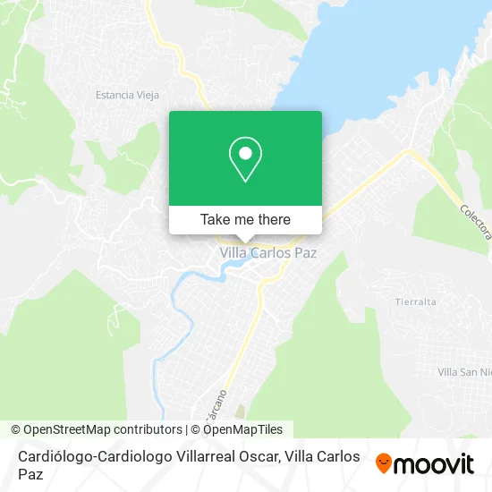 Mapa de Cardiólogo-Cardiologo Villarreal Oscar