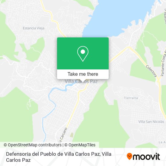 Defensoría del Pueblo de Villa Carlos Paz map