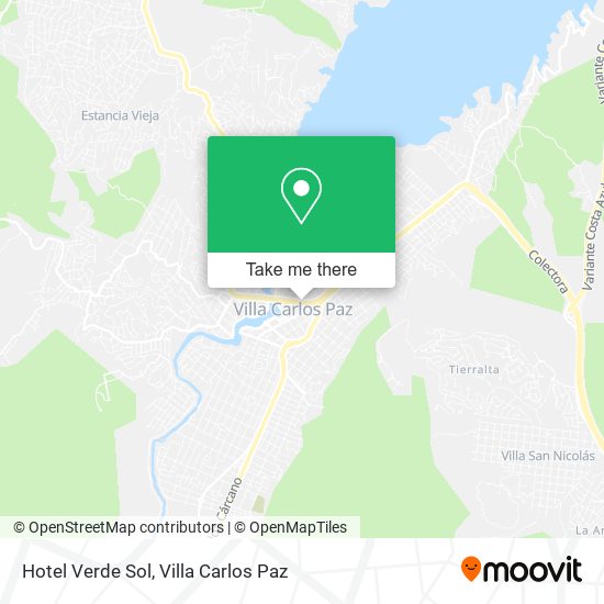 Mapa de Hotel Verde Sol