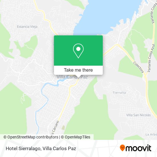 Hotel Sierralago map