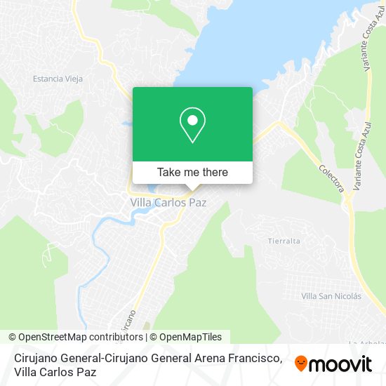 Cirujano General-Cirujano General Arena Francisco map