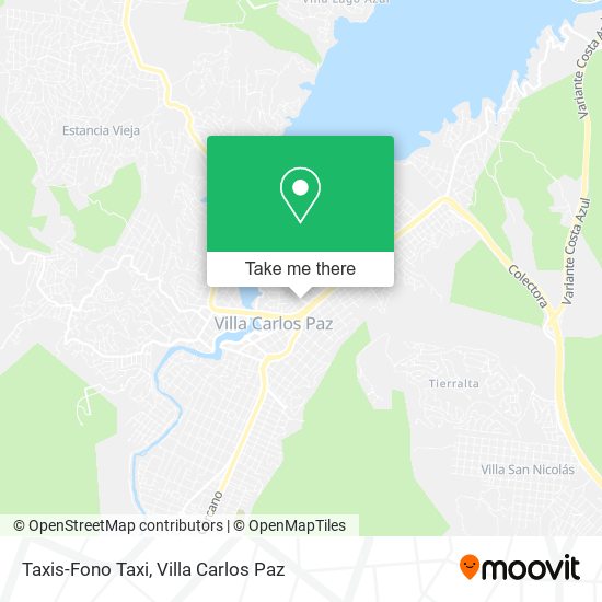 Taxis-Fono Taxi map