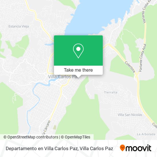 Departamento en Villa Carlos Paz map