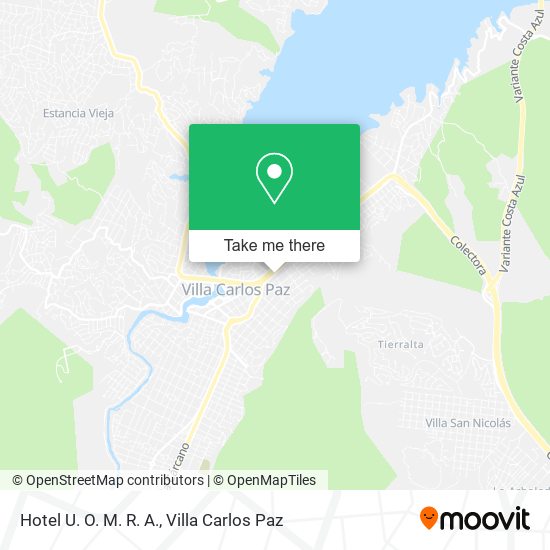 Hotel U. O. M. R. A. map