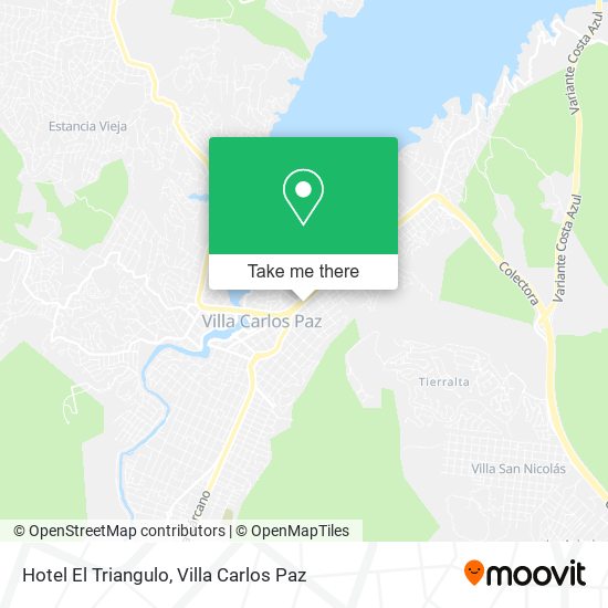 Hotel El Triangulo map