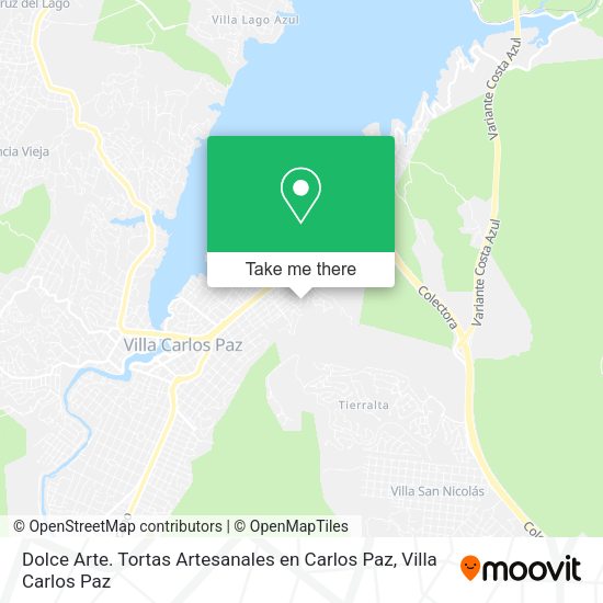 Dolce Arte. Tortas Artesanales en Carlos Paz map