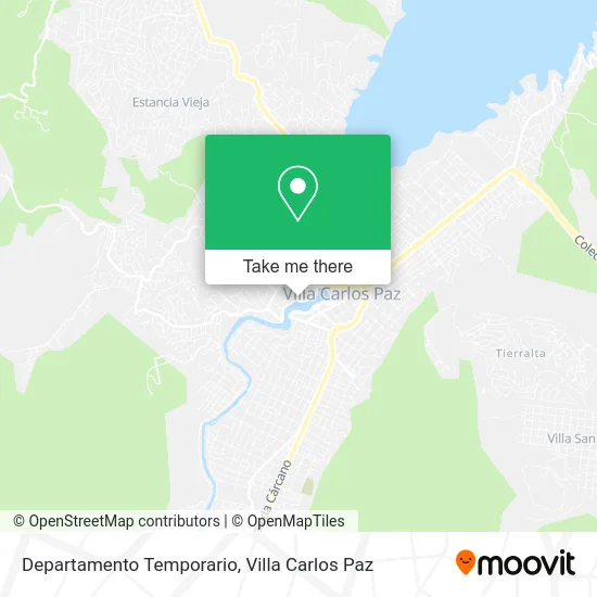 Mapa de Departamento Temporario