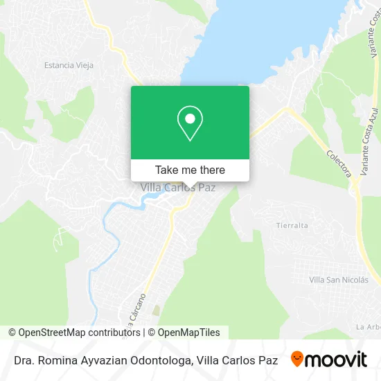 Dra. Romina Ayvazian Odontologa map