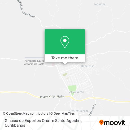 Ginasio de Esportes Onofre Santo Agostini map