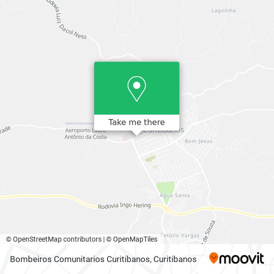 Mapa Bombeiros Comunitarios Curitibanos