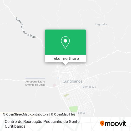 Mapa Centro de Recreação Pedacinho de Gente