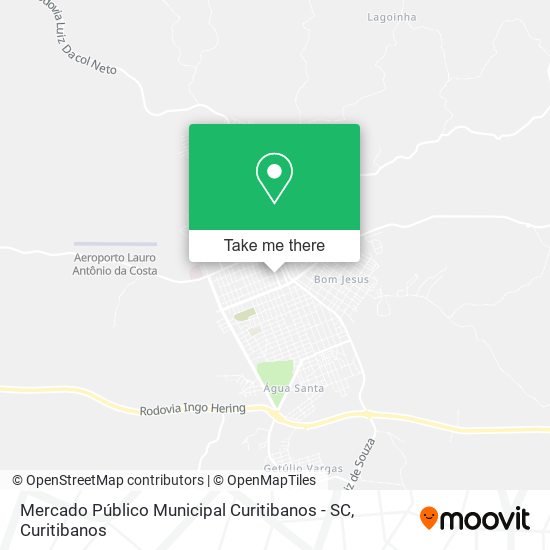 Mercado Público Municipal Curitibanos - SC map