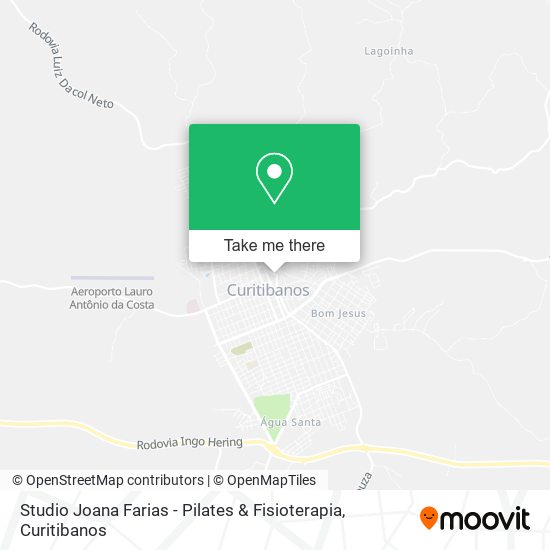 Mapa Studio Joana Farias - Pilates & Fisioterapia