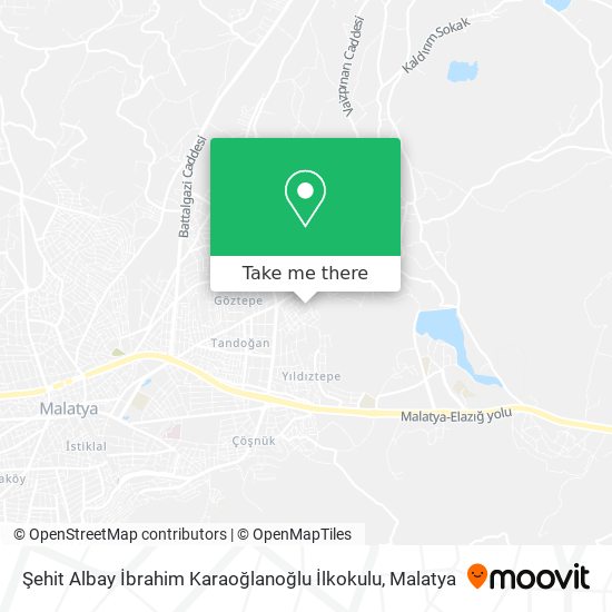 Şehit Albay İbrahim Karaoğlanoğlu İlkokulu map