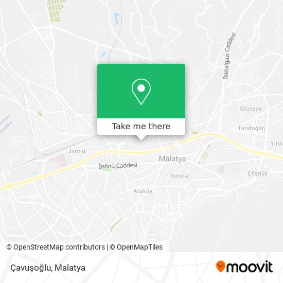 Çavuşoğlu map