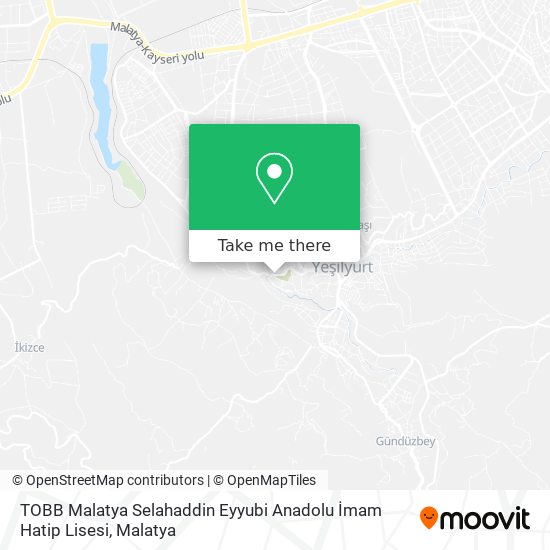 TOBB Malatya Selahaddin Eyyubi Anadolu İmam Hatip Lisesi map