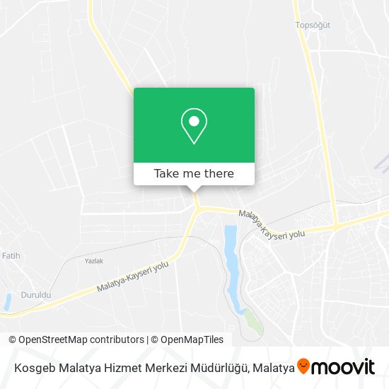 Kosgeb Malatya Hizmet Merkezi Müdürlüğü map