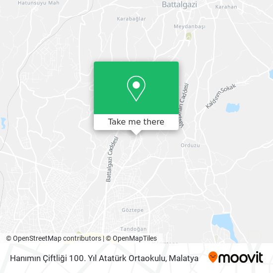 Hanımın Çiftliği 100. Yıl Atatürk Ortaokulu map