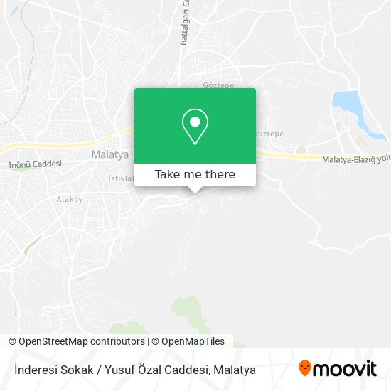 İnderesi Sokak / Yusuf Özal Caddesi map