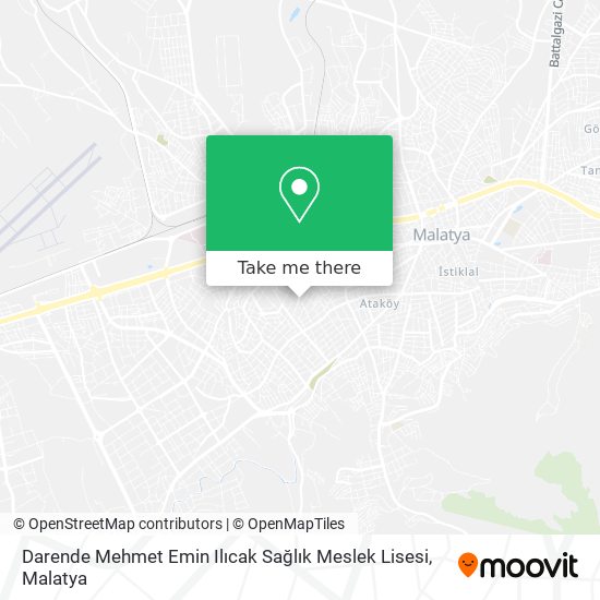 Darende Mehmet Emin Ilıcak Sağlık Meslek Lisesi map