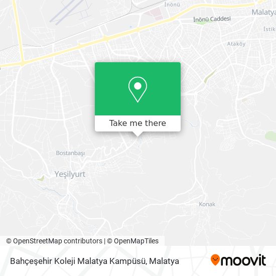 How To Get To Bahcesehir Koleji Malatya Kampusu In Malatya By Bus Or Cable Car