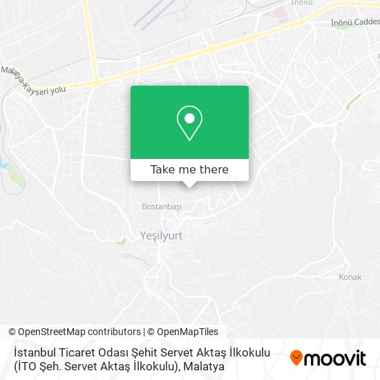 İstanbul Ticaret Odası Şehit Servet Aktaş İlkokulu (İTO Şeh. Servet Aktaş İlkokulu) map